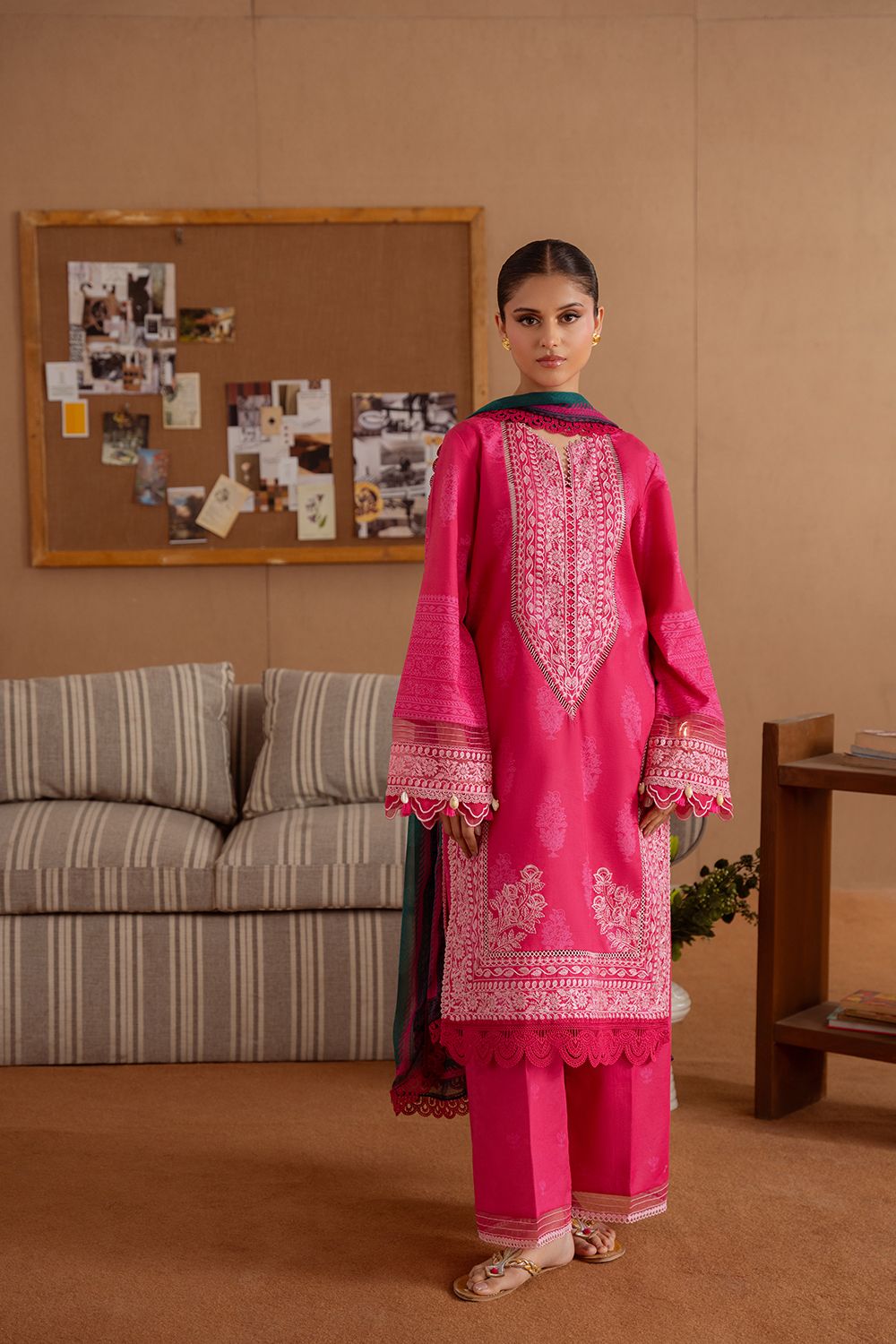 Saira Rizwan | Laanem Summer Lawn 25 | ELARA-A-SRL25-01 - by - Libasekhas UK - Registered Vendor of : Saira Rizwan - 100% Original Designer Dresss