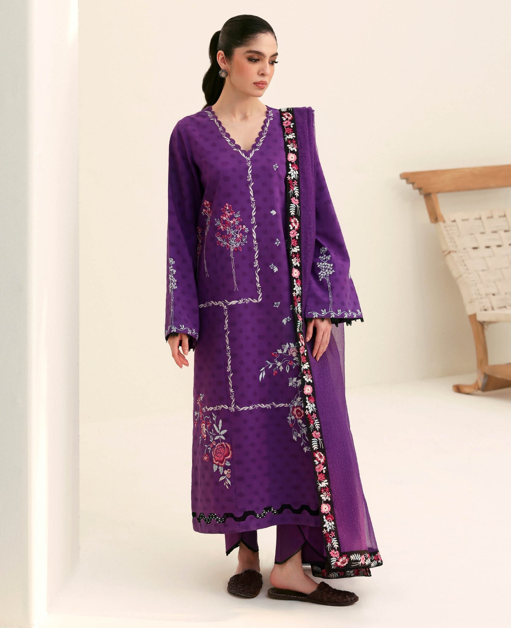 Republic Womenswear | Basics Pre Fall 25 | Violette - by Libasekhas UK - Registered Vendor of : Republic Womenswear - 100% Original Designer Dress