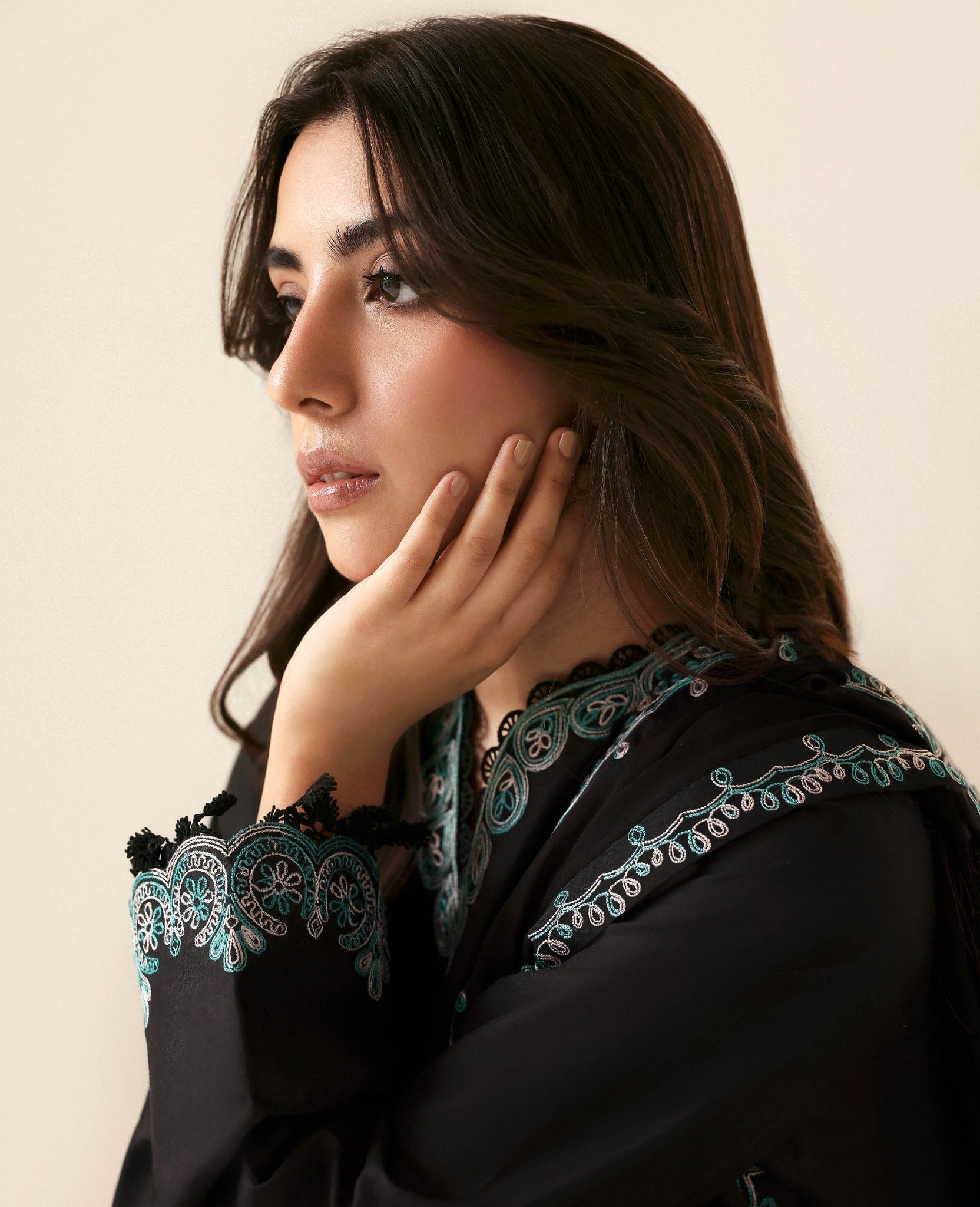 Republic Womenswear | Basics Pre Fall 25 | Noire - by Libasekhas UK - Registered Vendor of : Republic Womenswear - 100% Original Designer Dress