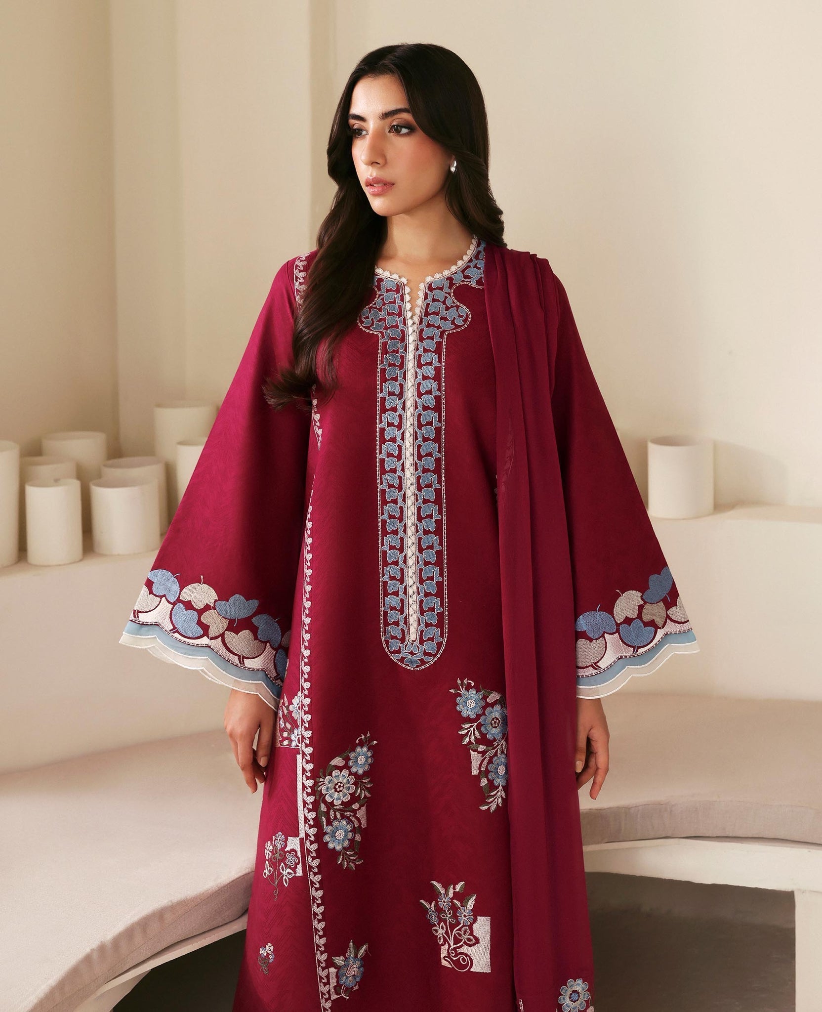 Republic Womenswear | Basics Pre Fall 25 | Fleurine - by Libasekhas UK - Registered Vendor of : Republic Womenswear - 100% Original Designer Dress