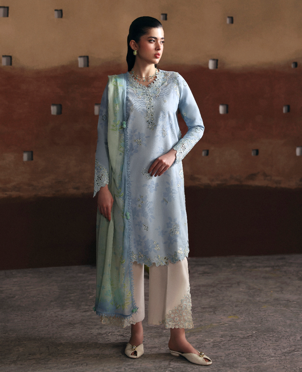 Republic Womenswear | Basics Pret | Skyline Breeze - by Libasekhas UK - Registered Vendor of : Republic Womenswear - 100% Original Designer Dress