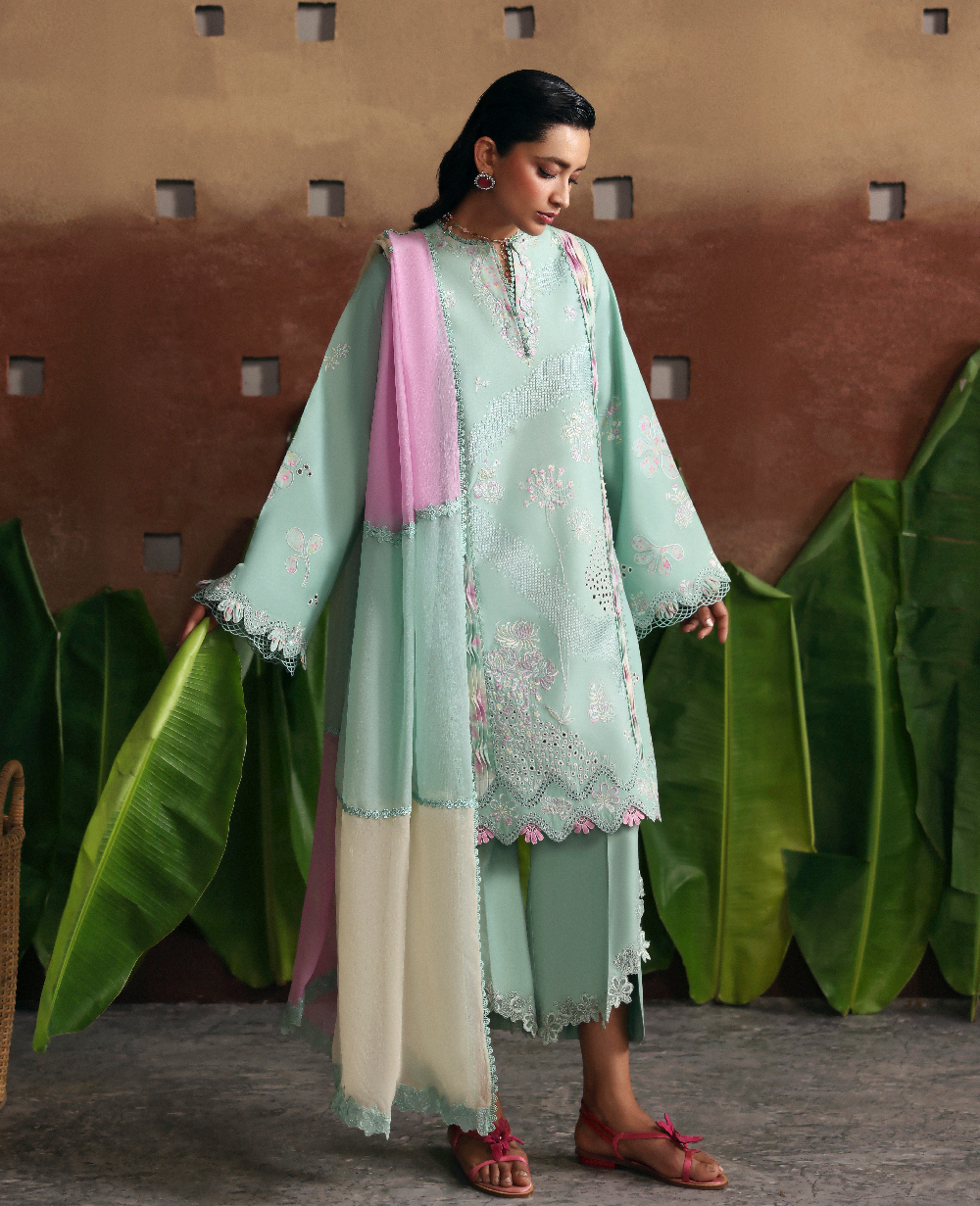 Republic Womenswear | Basics Pret | Glacier Bloom - by Libasekhas UK - Registered Vendor of : Republic Womenswear - 100% Original Designer Dress