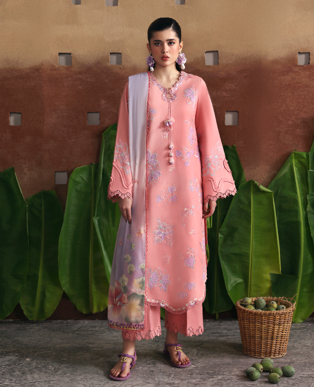 Republic Womenswear | Basics Pret | Coral Bloom - by Libasekhas UK - Registered Vendor of : Republic Womenswear - 100% Original Designer Dress