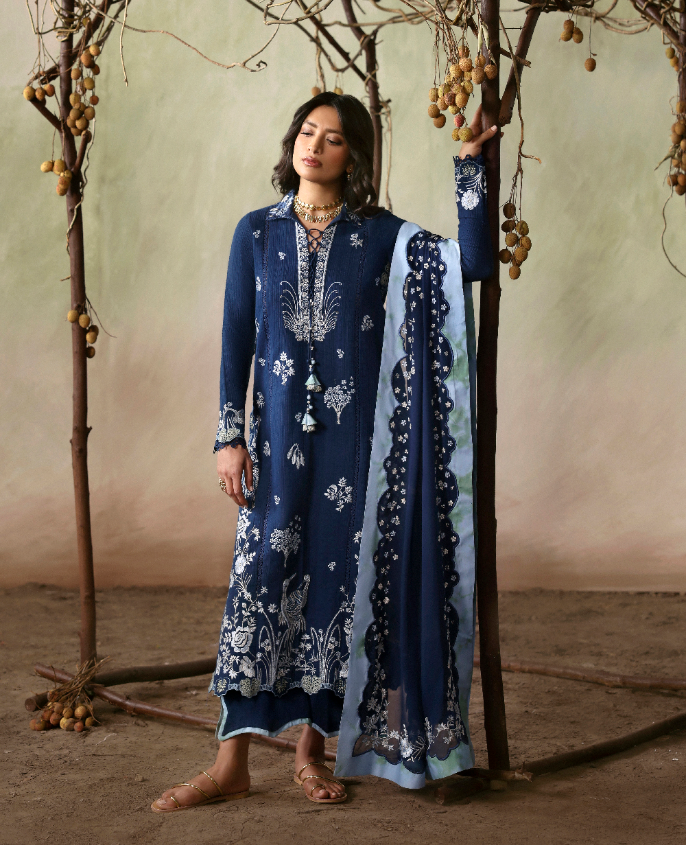 Republic Womenswear | Basics Pret | Sapphire Saga - by Libasekhas UK - Registered Vendor of : Republic Womenswear - 100% Original Designer Dress