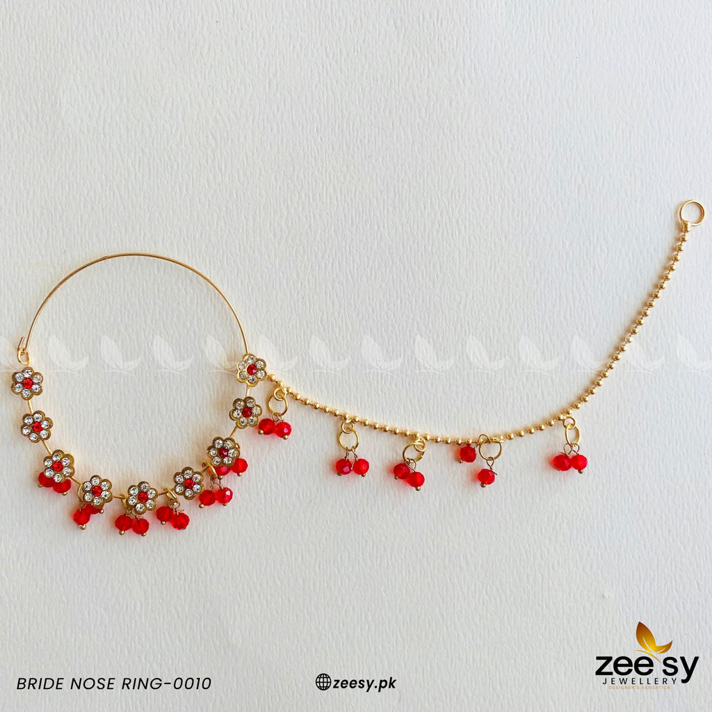 Bride Nose Ring-0010 - by - Libasekhas UK - Registered Vendor of : Zeesy - 100% Original Designer Dresss
