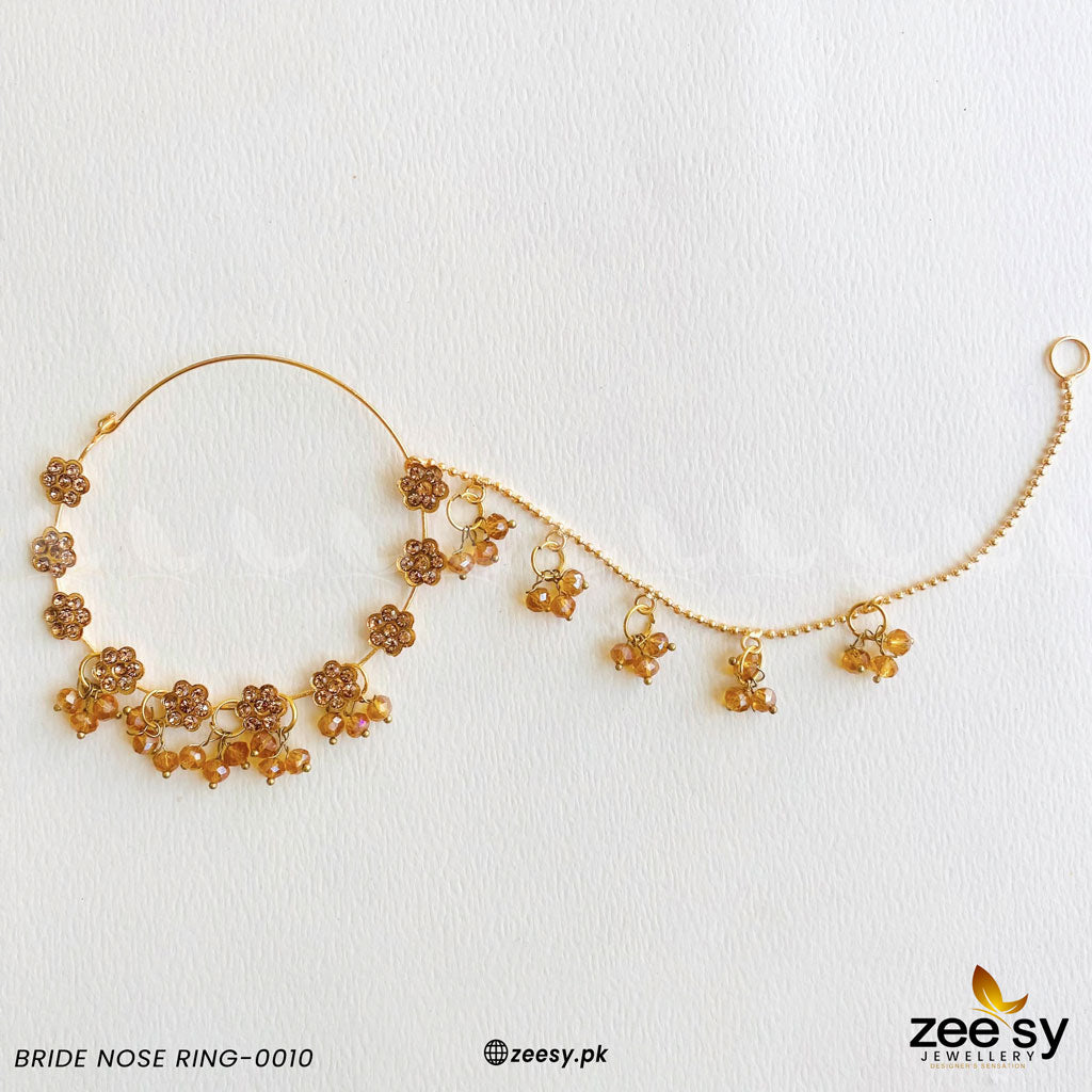 Bride Nose Ring-0010 - by - Libasekhas UK - Registered Vendor of : Zeesy - 100% Original Designer Dresss