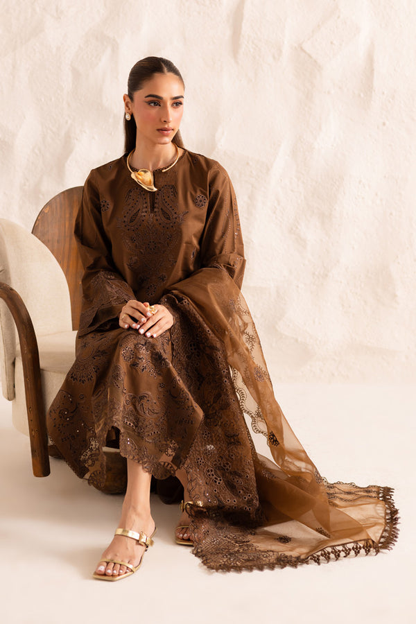 Marjjan | Guzel Lawn | SMC 206-A (Brown) - by Libasekhas UK - Registered Vendor of : Marjjan - 100% Original Designer Dress