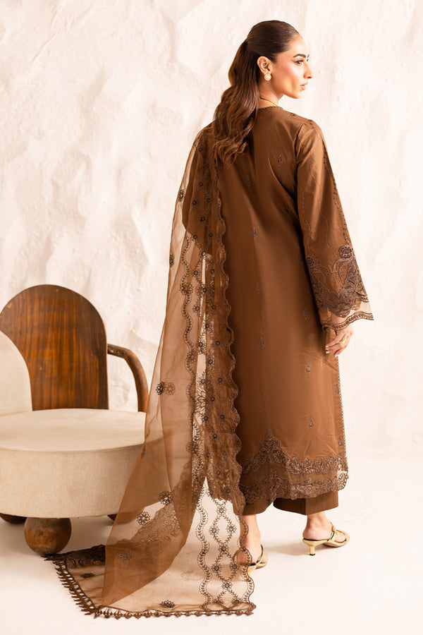 Marjjan | Guzel Lawn | SMC 206-A (Brown) - by Libasekhas UK - Registered Vendor of : Marjjan - 100% Original Designer Dress