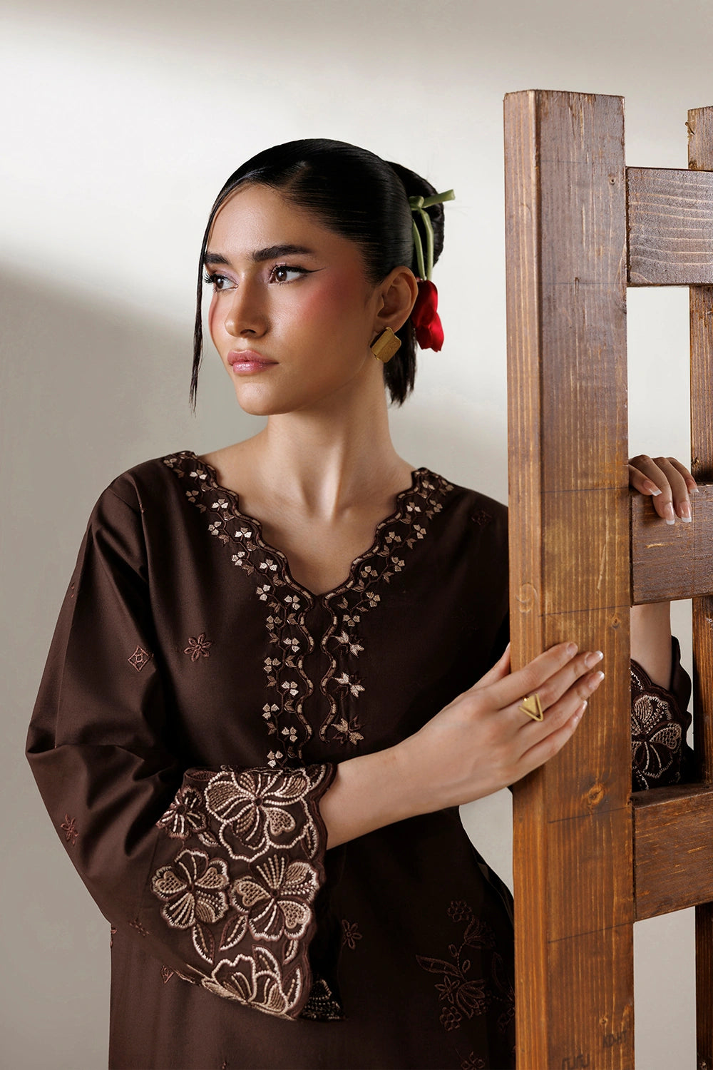 Azure | Chic Essentials |Brown Sugar - by Libasekhas UK - Registered Vendor of : Azure - 100% Original Designer Dress