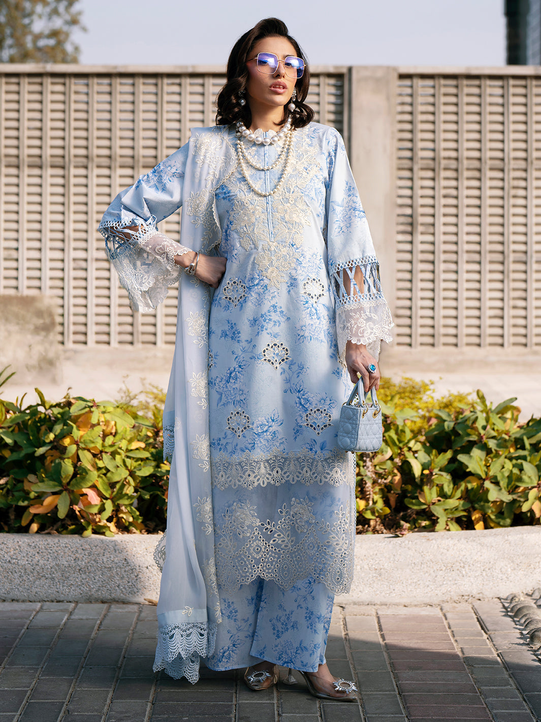 Mahnur | Broadway Luxury Lawn 26 | BW - 001 - by Libasekhas UK - Registered Vendor of : Mahnur - 100% Original Designer Dress