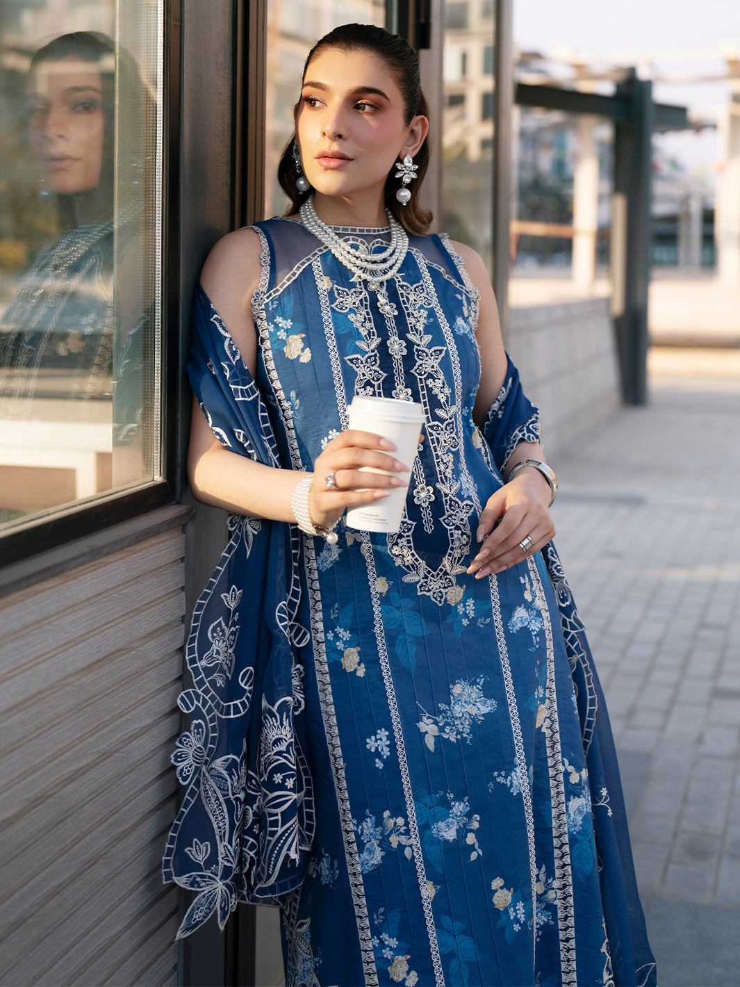 Mahnur | Broadway Luxury Lawn 26 | BW - 003 - by Libasekhas UK - Registered Vendor of : Mahnur - 100% Original Designer Dress