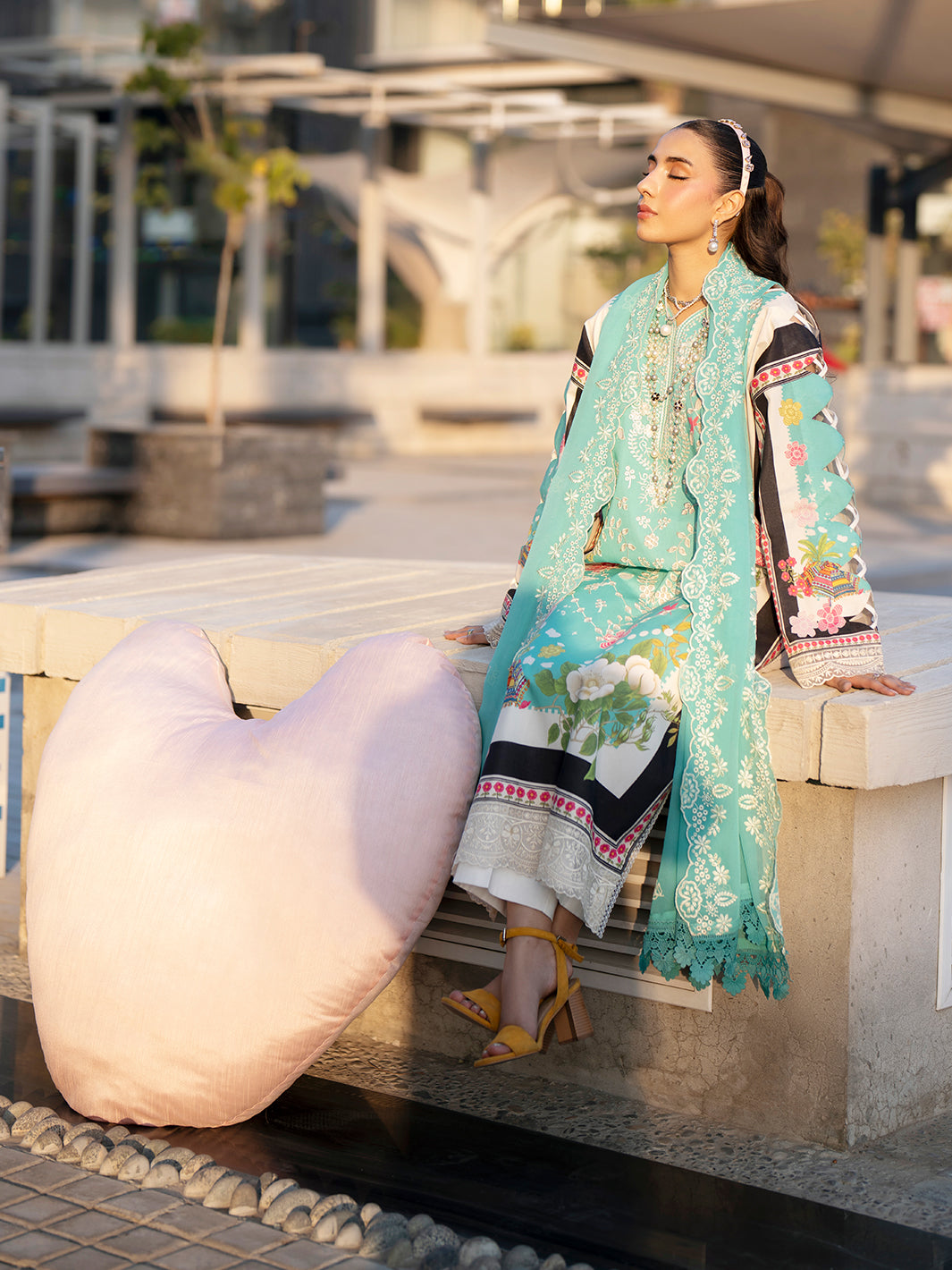 Mahnur | Broadway Luxury Lawn 26 | BW - 007 - by Libasekhas UK - Registered Vendor of : Mahnur - 100% Original Designer Dress
