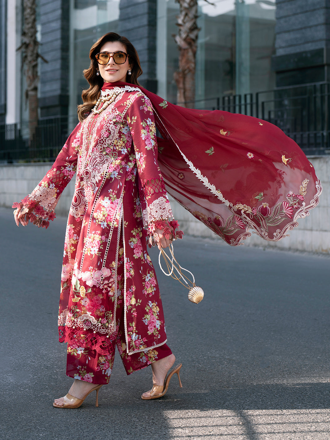 Mahnur | Broadway Luxury Lawn 26 | BW - 011 - by Libasekhas UK - Registered Vendor of : Mahnur - 100% Original Designer Dress