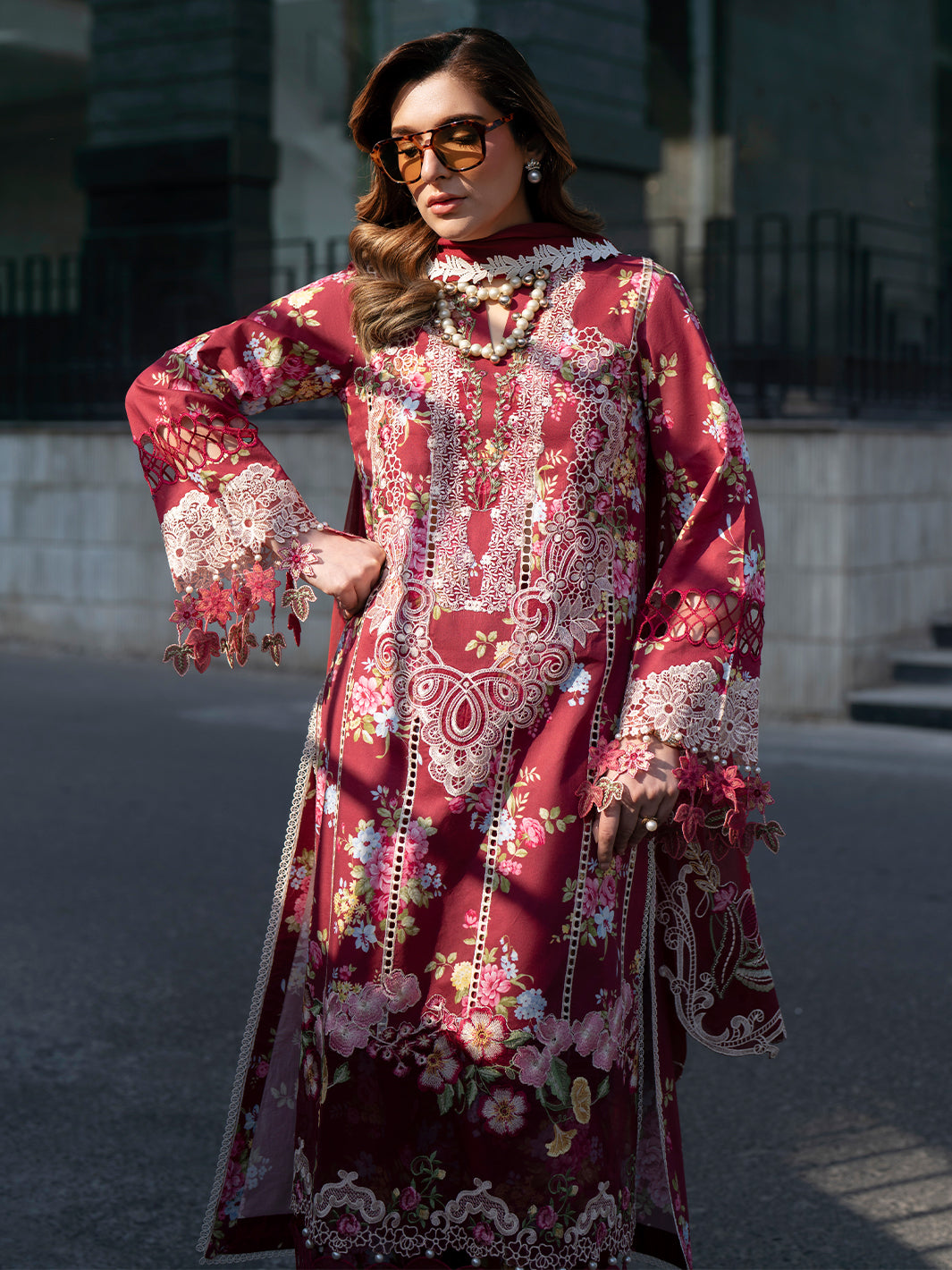 Mahnur | Broadway Luxury Lawn 26 | BW - 011 - by Libasekhas UK - Registered Vendor of : Mahnur - 100% Original Designer Dress