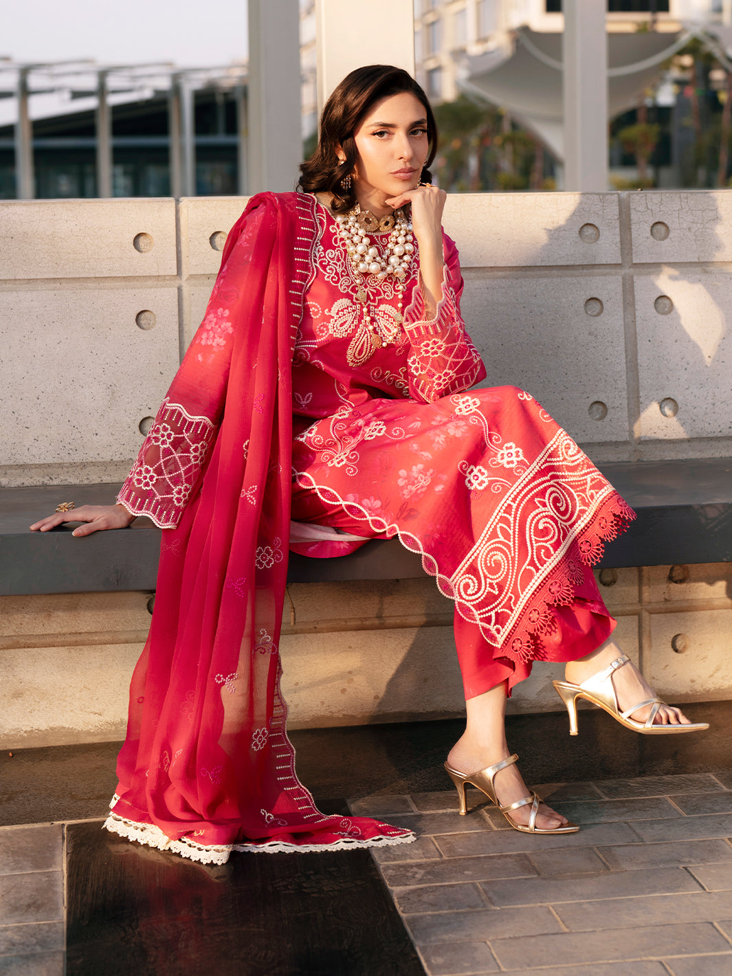Mahnur | Broadway Luxury Lawn 26 | BW - 013 - by Libasekhas UK - Registered Vendor of : Mahnur - 100% Original Designer Dress