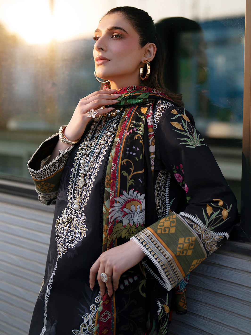 Mahnur | Broadway Luxury Lawn 26 | BW - 014 - by Libasekhas UK - Registered Vendor of : Mahnur - 100% Original Designer Dress