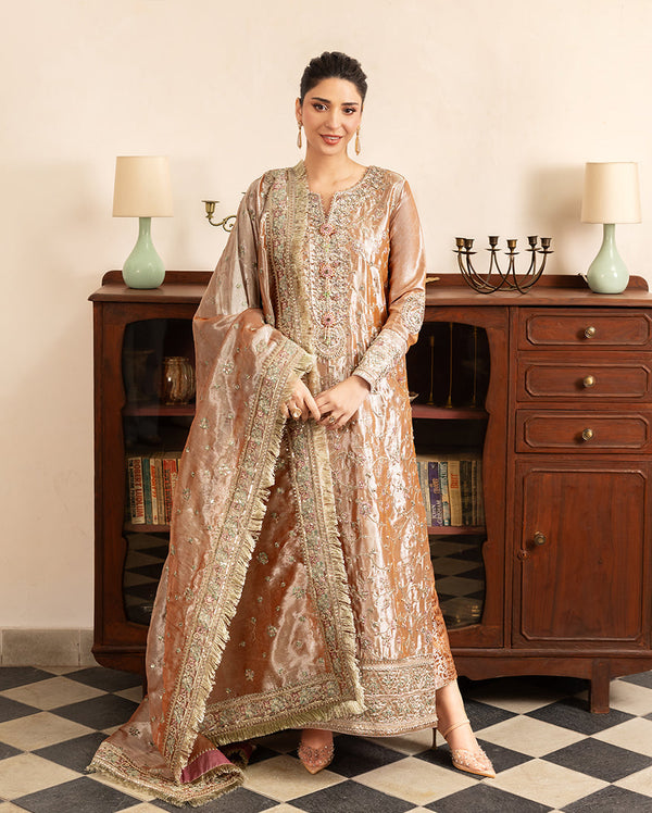 Mushq | Sunehri Lama Silk | Bakht - by Libasekhas UK - Registered Vendor of : Mushq - 100% Original Designer Dress