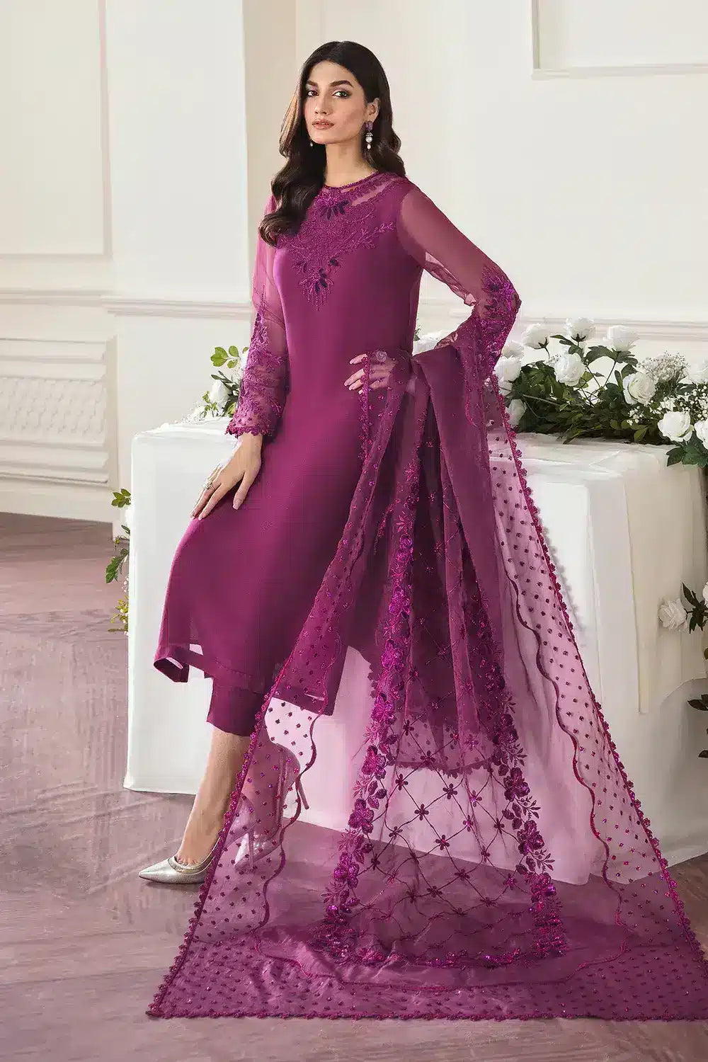 Baroque | Formals Collection | UF-291 - by - Libasekhas UK - Registered Vendor of : Baroque - 100% Original Designer Dresss