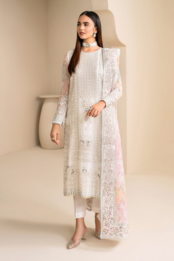 Baroque | Velvet Formals | CHIFFON UF-623 - by - Libasekhas UK - Registered Vendor of : Baroque - 100% Original Designer Dresss