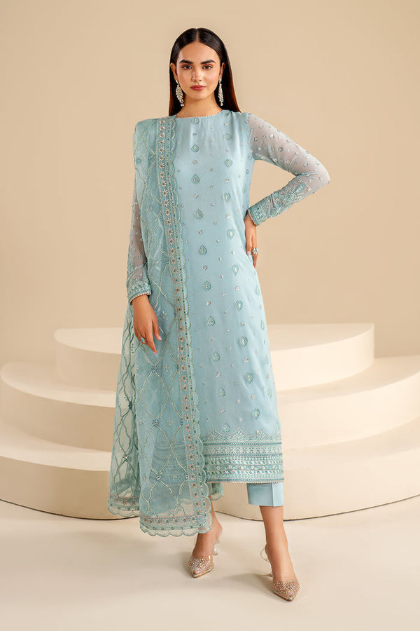Baroque | Velvet Formals | CHIFFON UF-624 - by - Libasekhas UK - Registered Vendor of : Baroque - 100% Original Designer Dresss