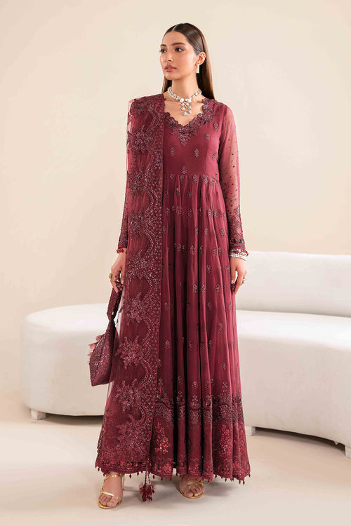 Baroque | Velvet Formals | CHIFFON UF-618 - by - Libasekhas UK - Registered Vendor of : Baroque - 100% Original Designer Dresss