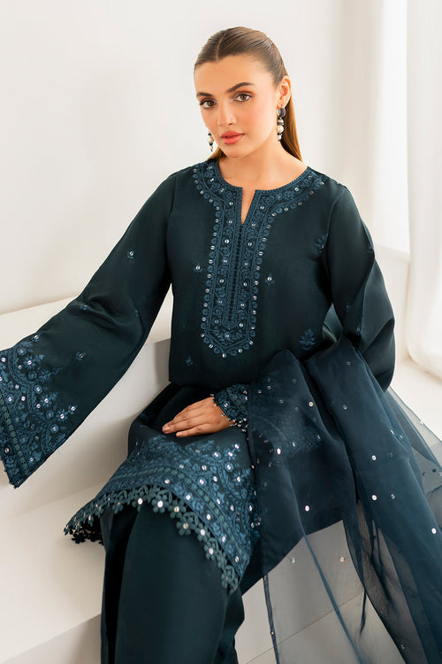Baroque | Velvet Formals | SILK UF-696 - by - Libasekhas UK - Registered Vendor of : Baroque - 100% Original Designer Dresss