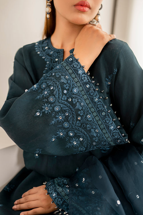 Baroque | Velvet Formals | SILK UF-696 - by - Libasekhas UK - Registered Vendor of : Baroque - 100% Original Designer Dresss
