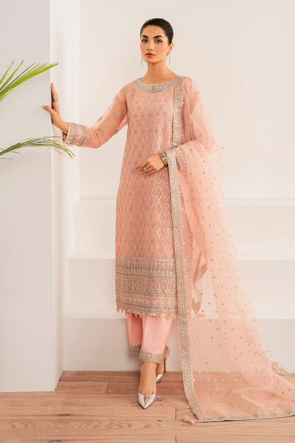 Baroque | Velvet Formals | CHIFFON UF-697 - by - Libasekhas UK - Registered Vendor of : Baroque - 100% Original Designer Dresss