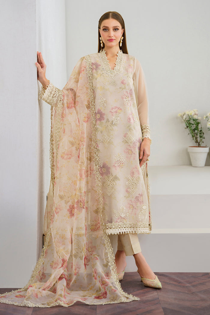 Baroque | Velvet Formals | ORGANZA UF-523 - by - Libasekhas UK - Registered Vendor of : Baroque - 100% Original Designer Dresss