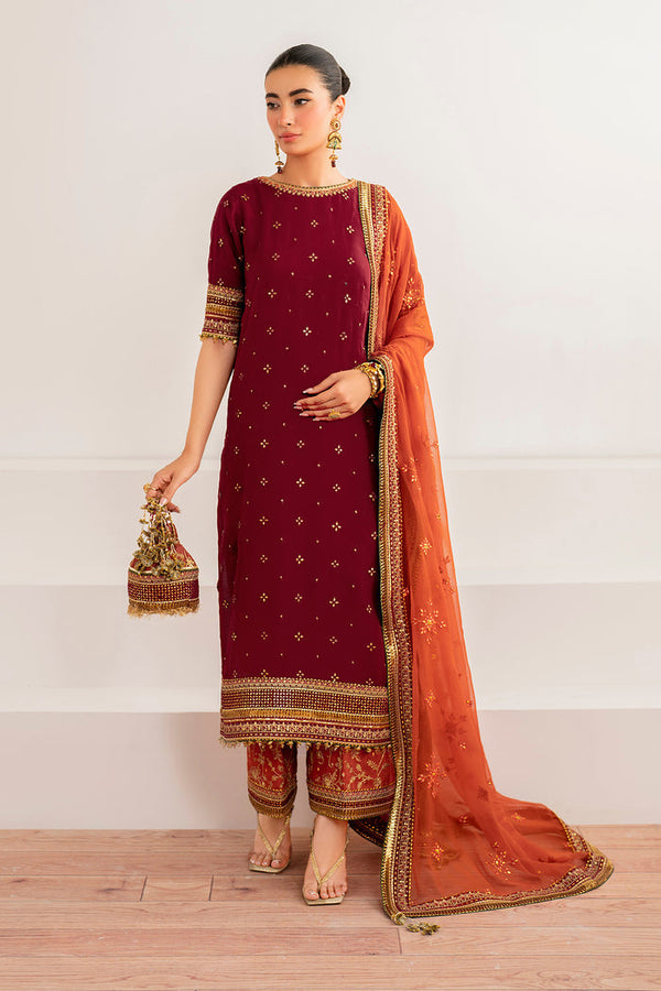 Baroque | Velvet Formals | CHIFFON UF-698 - by - Libasekhas UK - Registered Vendor of : Baroque - 100% Original Designer Dresss