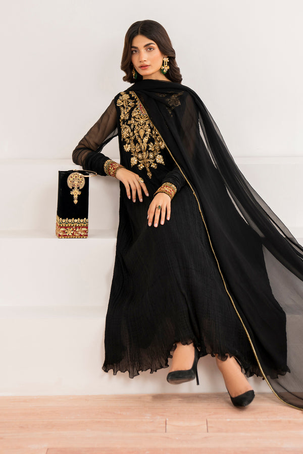 Baroque | Luxury Pret 24 | CRUSH CHIFFON PR-992 - by - Libasekhas UK - Registered Vendor of : Baroque - 100% Original Designer Dresss