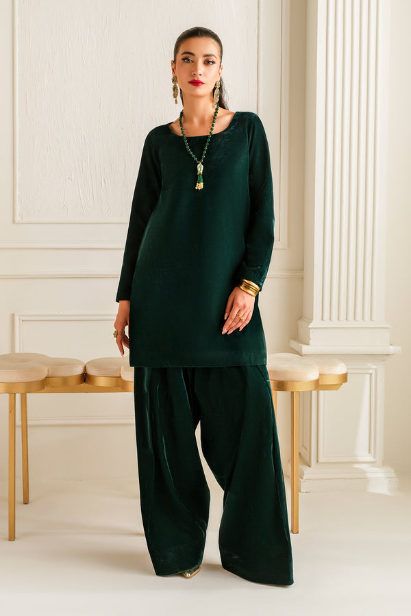 Baroque | Luxury Pret 24 | VELVET SUIT PR-1011 - by - Libasekhas UK - Registered Vendor of : Baroque - 100% Original Designer Dresss