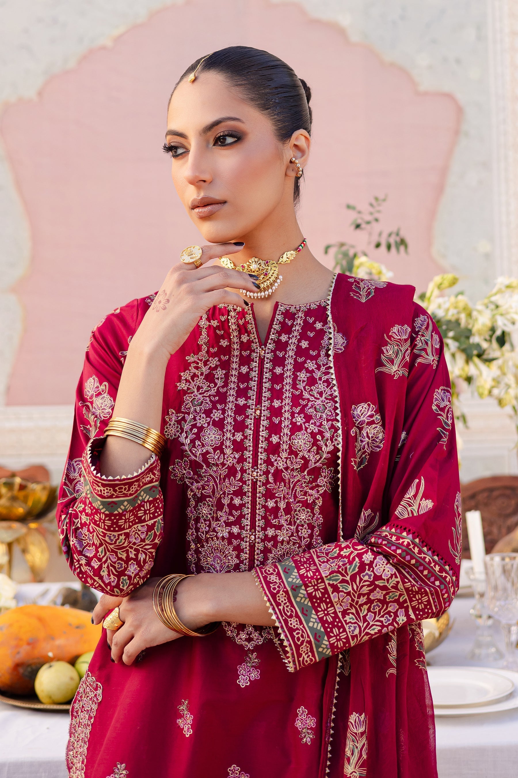 Batik | Chargbagh | Laleh - by - Libasekhas UK - Registered Vendor of : Batik - 100% Original Designer Dresss