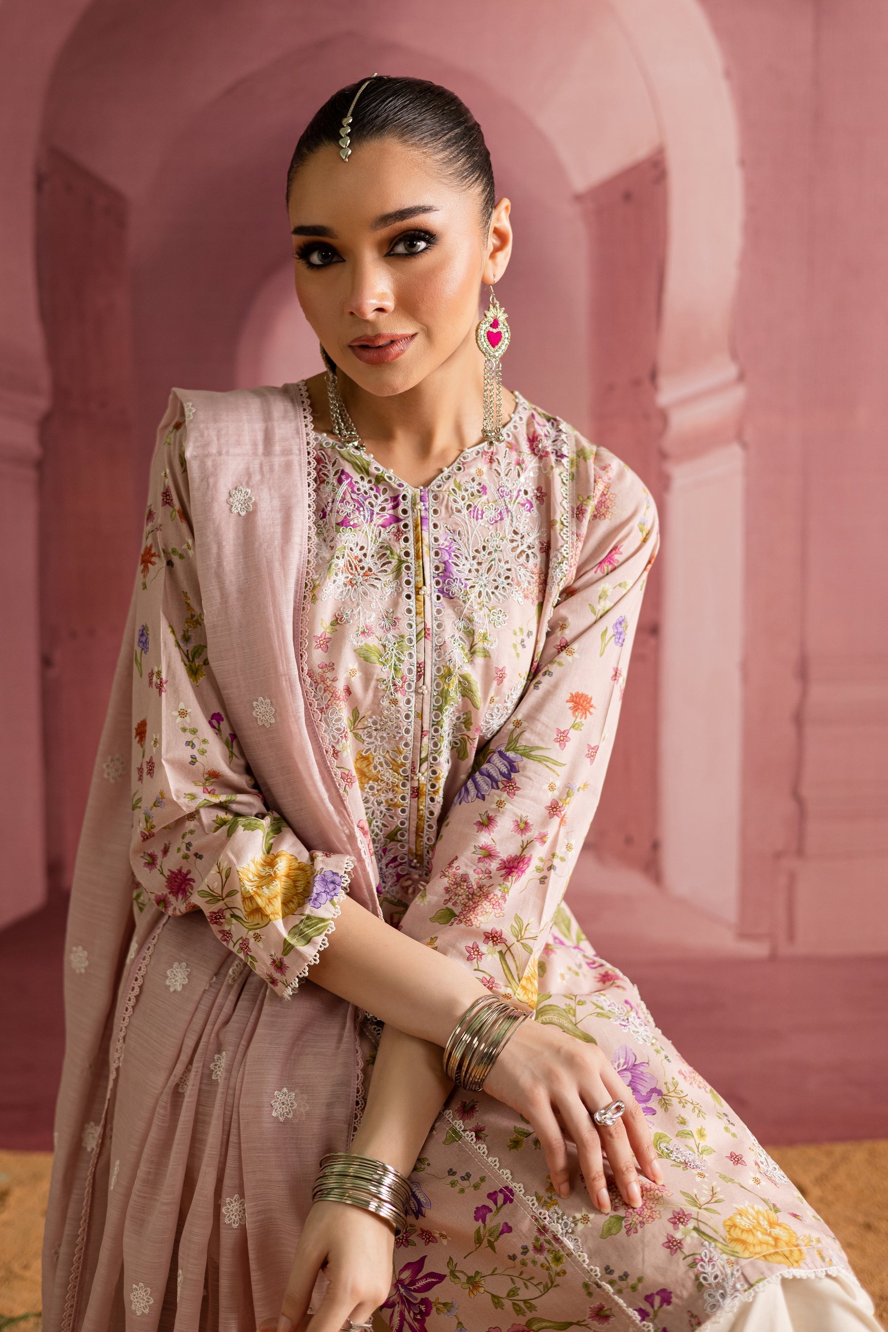 Batik | Chargbagh | Emily - by - Libasekhas UK - Registered Vendor of : Batik - 100% Original Designer Dresss