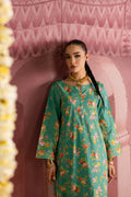 Batik | Chargbagh | Aquamarine - by - Libasekhas UK - Registered Vendor of : Batik - 100% Original Designer Dresss