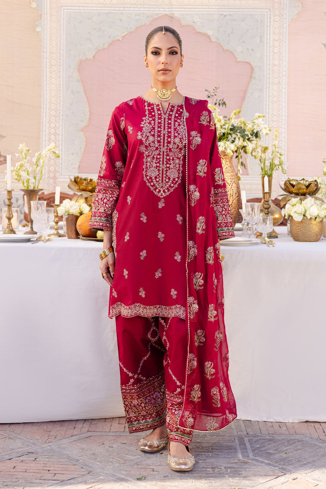 Batik | Chargbagh | Laleh - by - Libasekhas UK - Registered Vendor of : Batik - 100% Original Designer Dresss