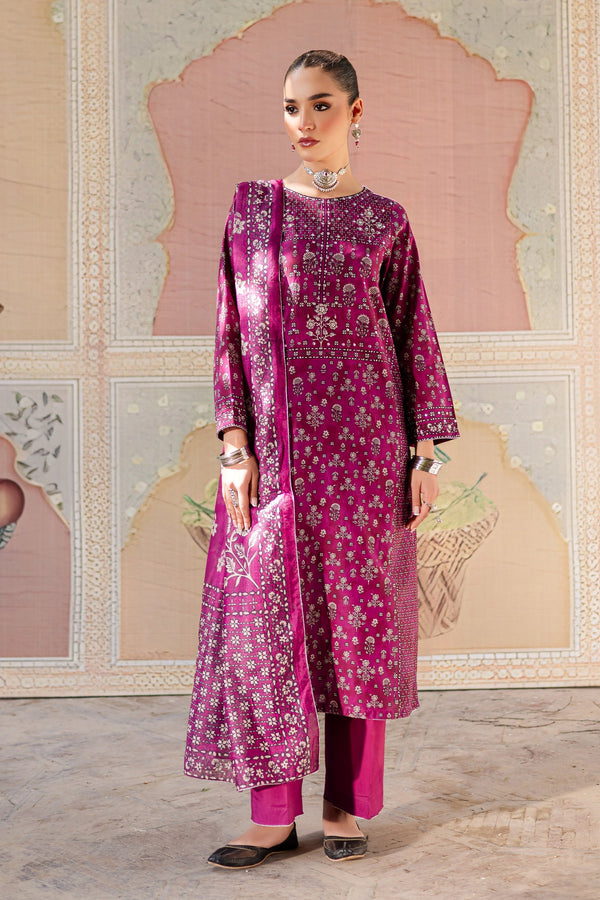 Batik | Chargbagh | Pink Arsh - by - Libasekhas UK - Registered Vendor of : Batik - 100% Original Designer Dresss