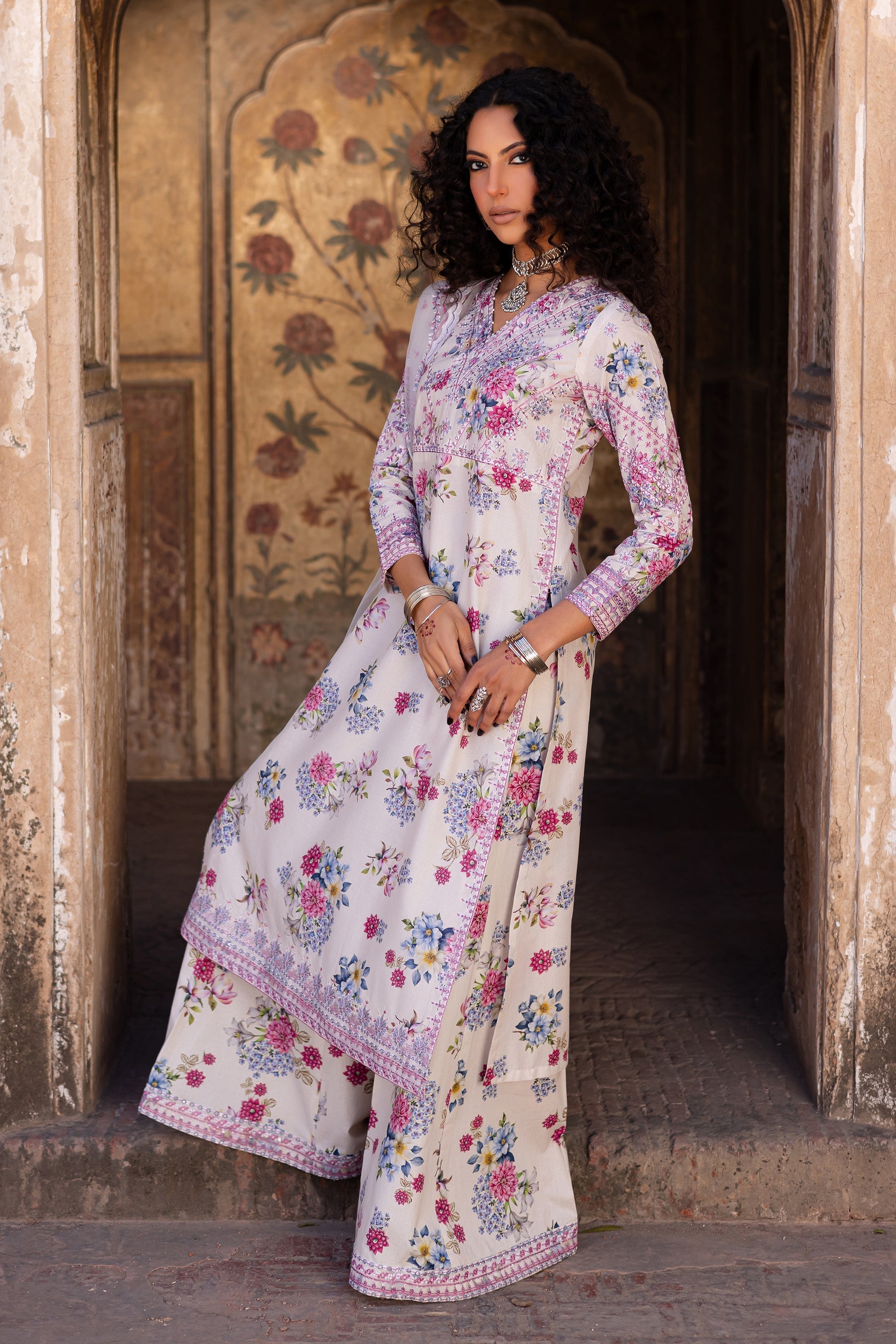 Batik | Chargbagh | Serenity - by - Libasekhas UK - Registered Vendor of : Batik - 100% Original Designer Dresss