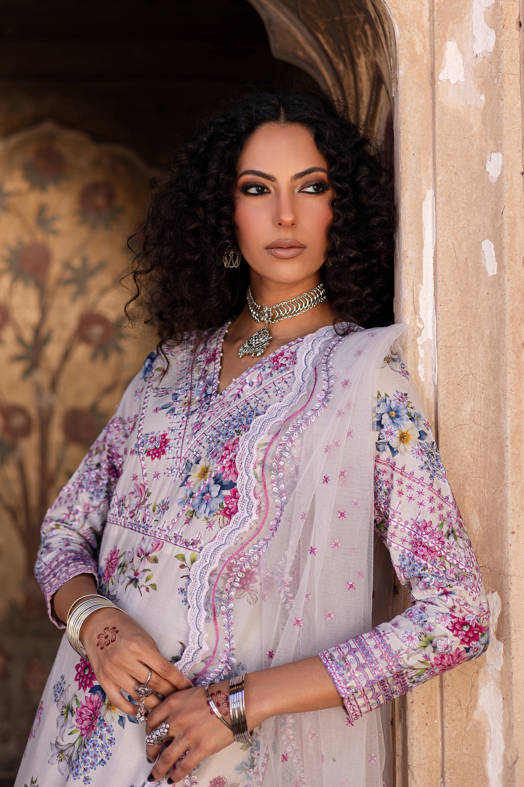 Batik | Chargbagh | Serenity - by - Libasekhas UK - Registered Vendor of : Batik - 100% Original Designer Dresss