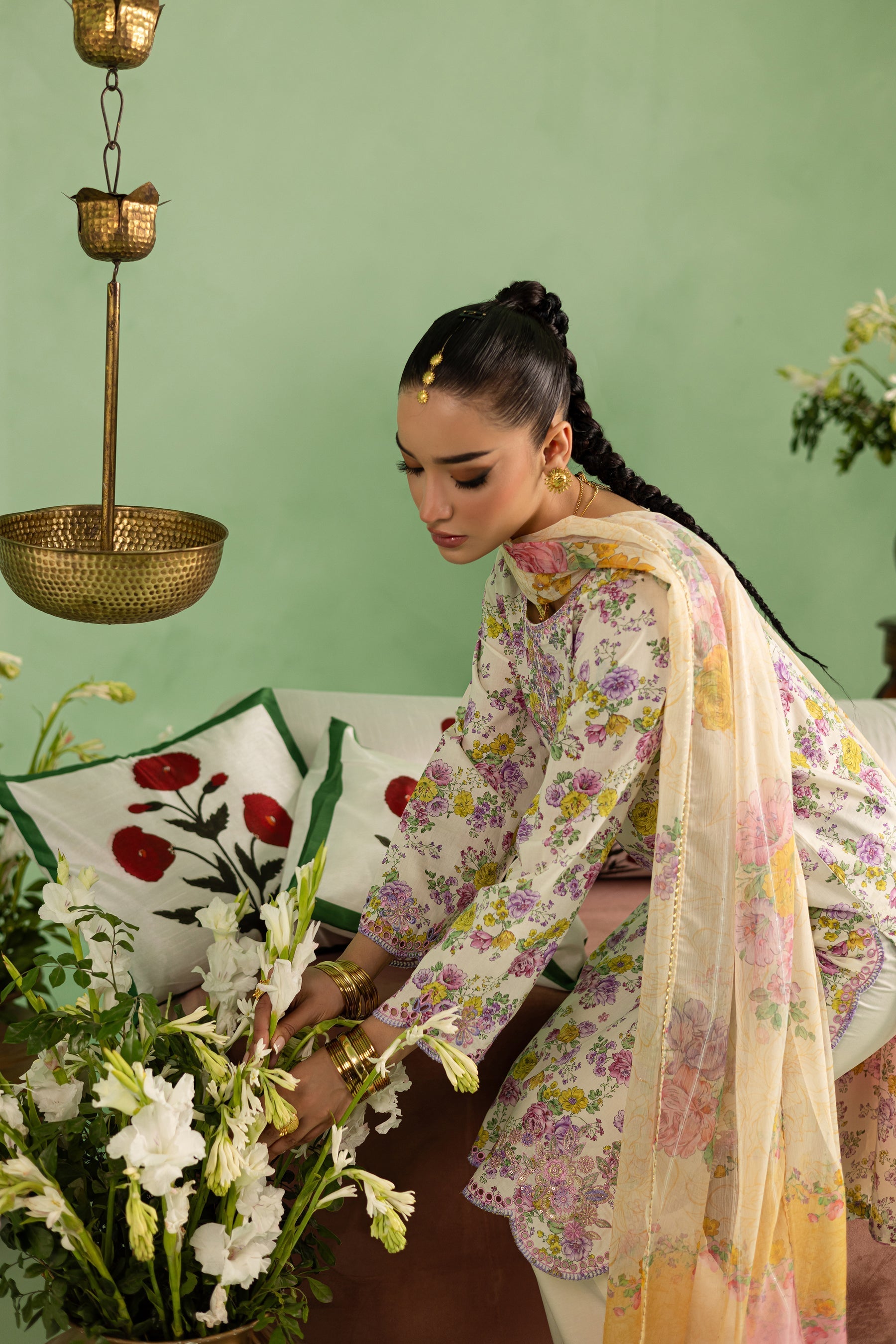 Batik | Chargbagh | Kylie - by - Libasekhas UK - Registered Vendor of : Batik - 100% Original Designer Dresss