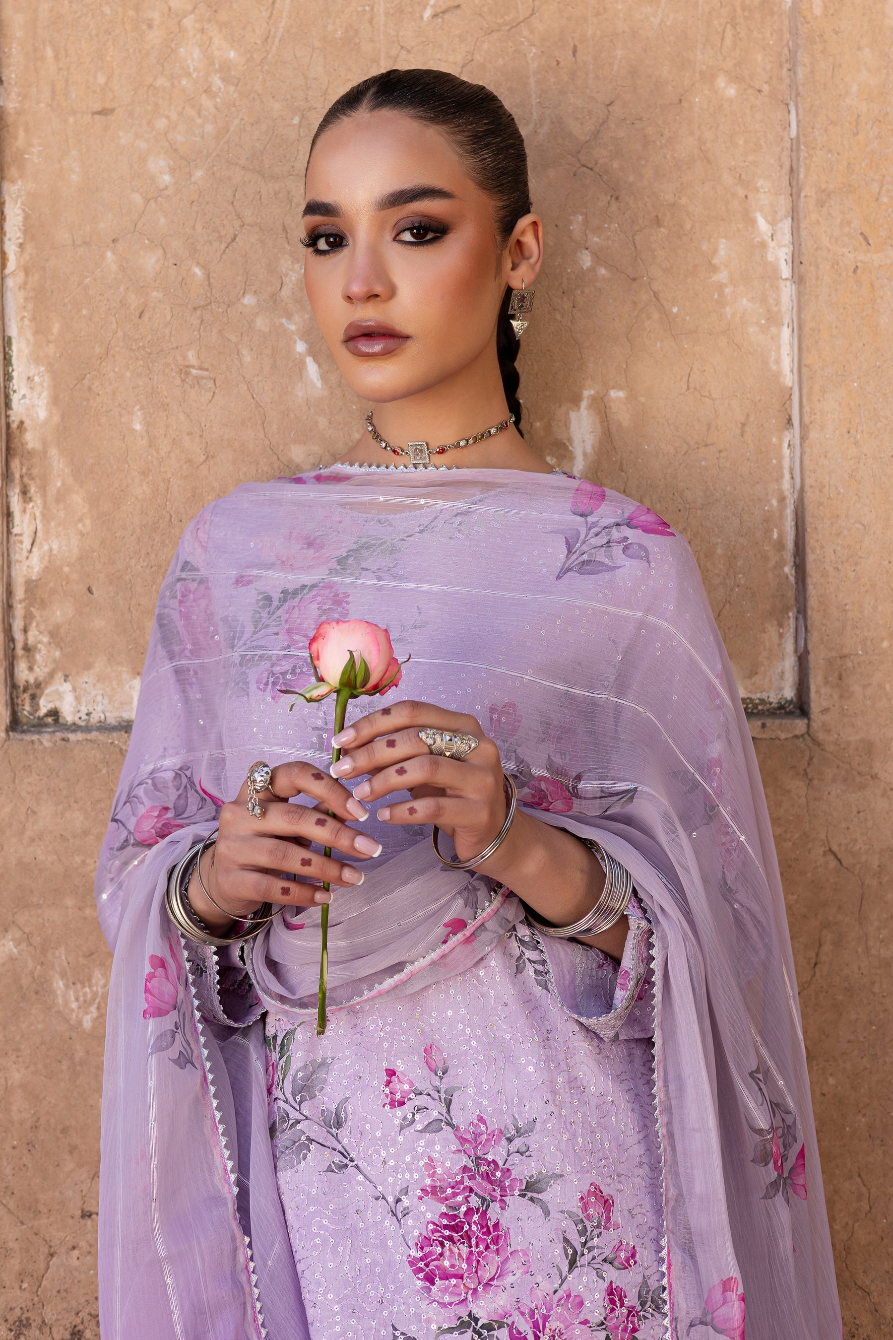 Batik | Chargbagh | Angela - by - Libasekhas UK - Registered Vendor of : Batik - 100% Original Designer Dresss