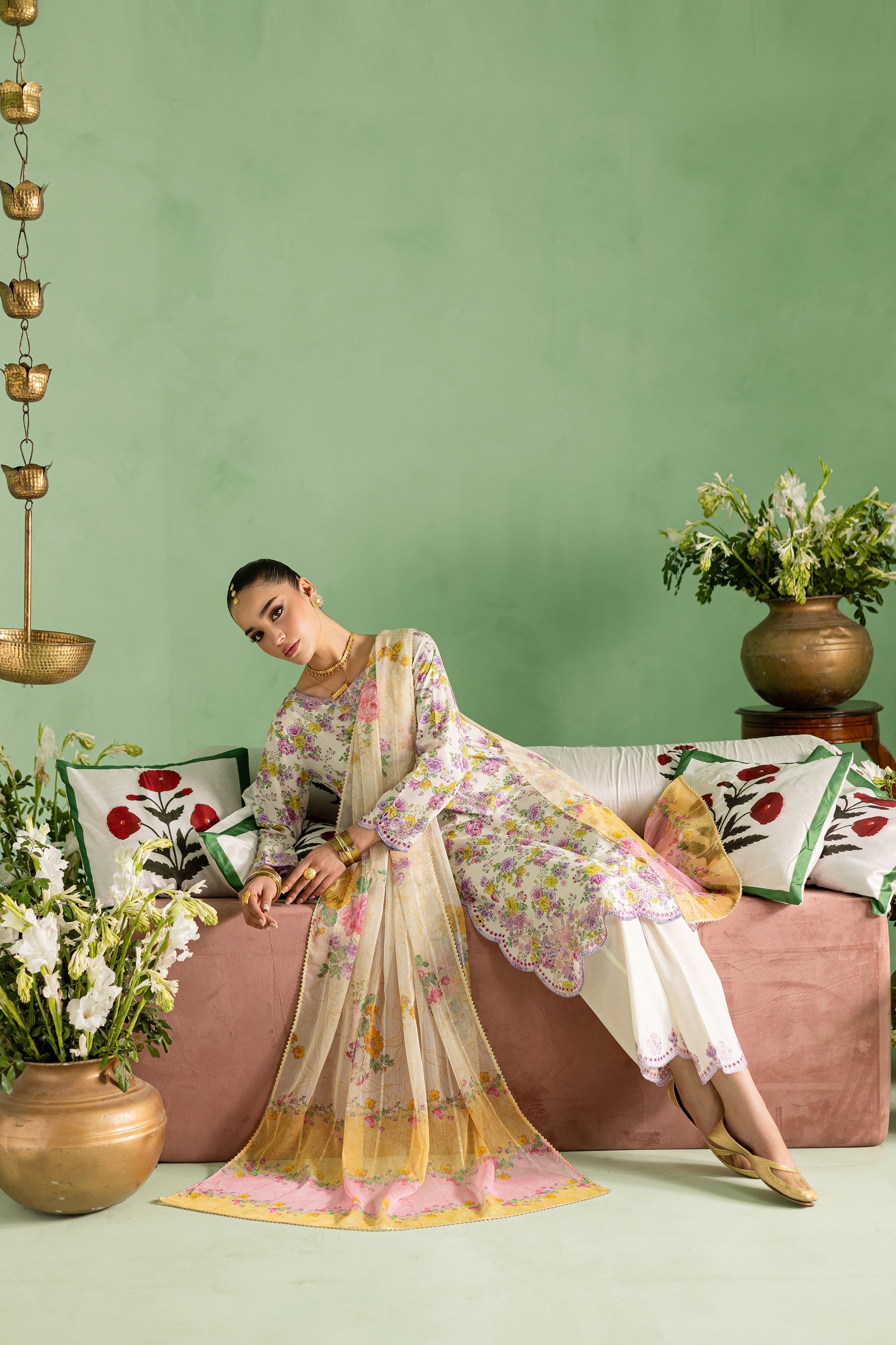 Batik | Chargbagh | Kylie - by - Libasekhas UK - Registered Vendor of : Batik - 100% Original Designer Dresss
