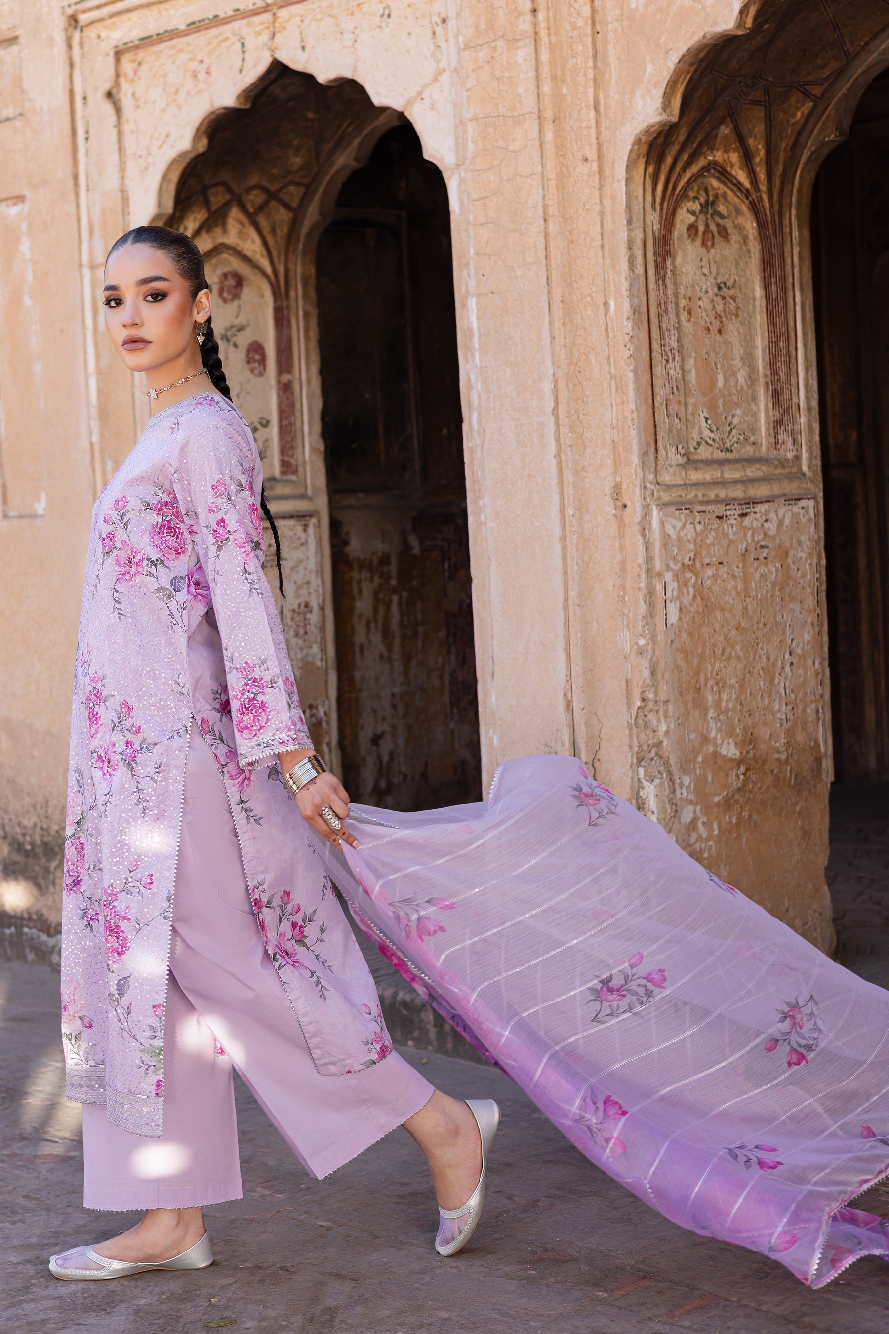 Batik | Chargbagh | Angela - by - Libasekhas UK - Registered Vendor of : Batik - 100% Original Designer Dresss