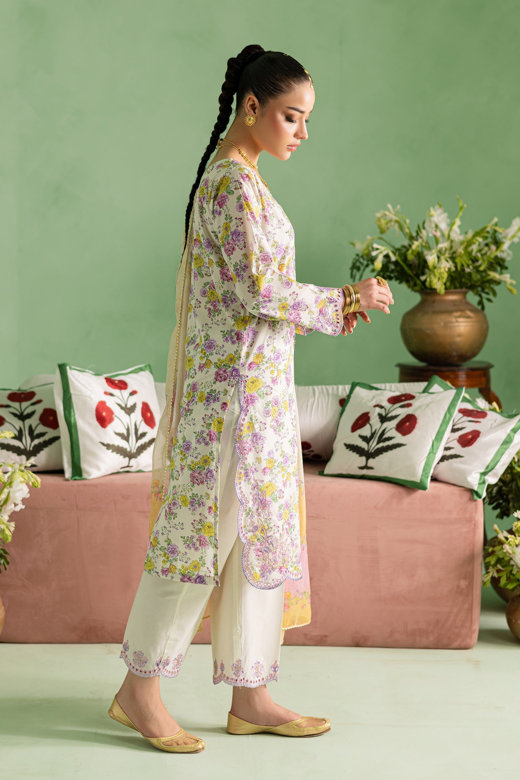 Batik | Chargbagh | Kylie - by - Libasekhas UK - Registered Vendor of : Batik - 100% Original Designer Dresss