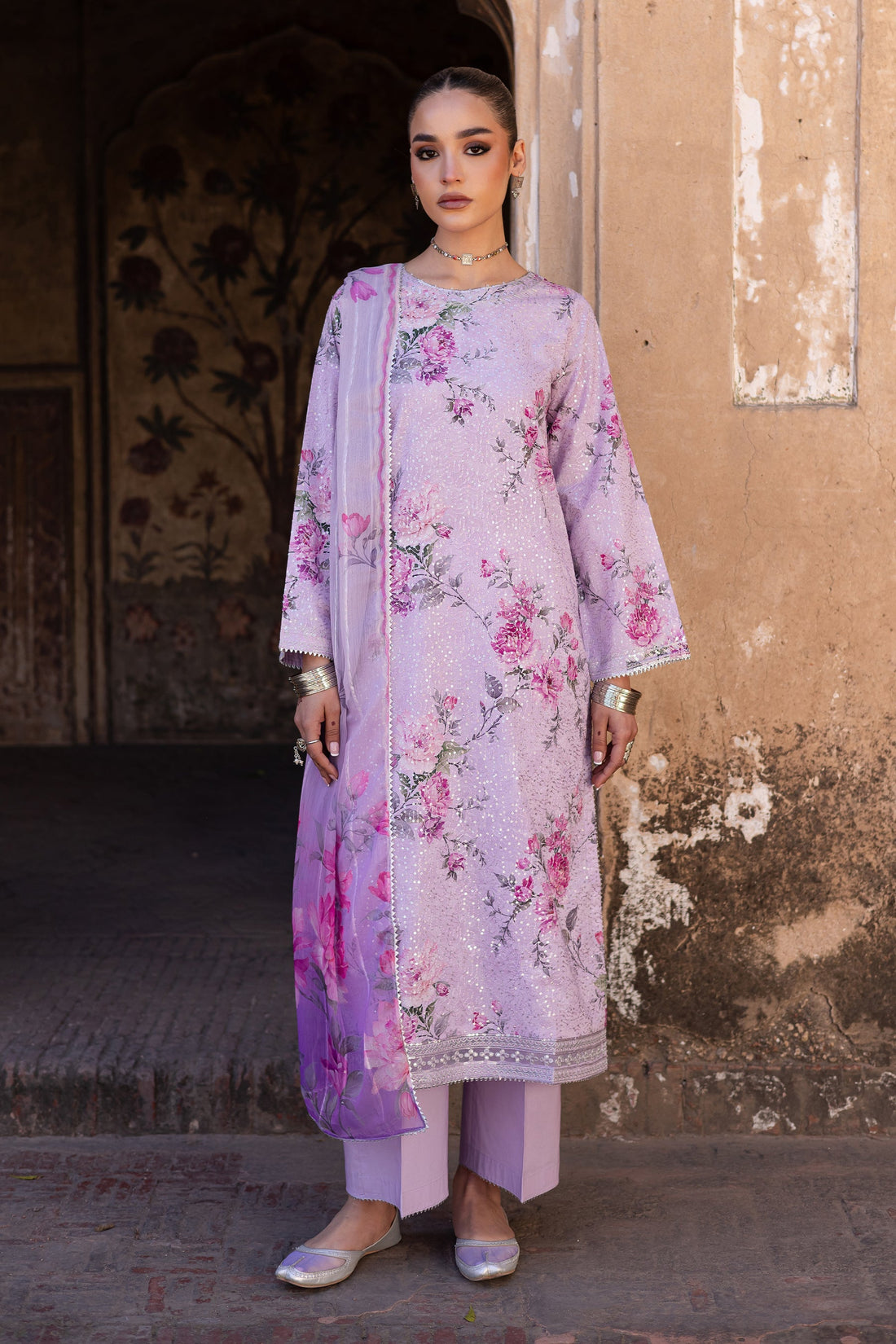 Batik | Chargbagh | Angela - by - Libasekhas UK - Registered Vendor of : Batik - 100% Original Designer Dresss