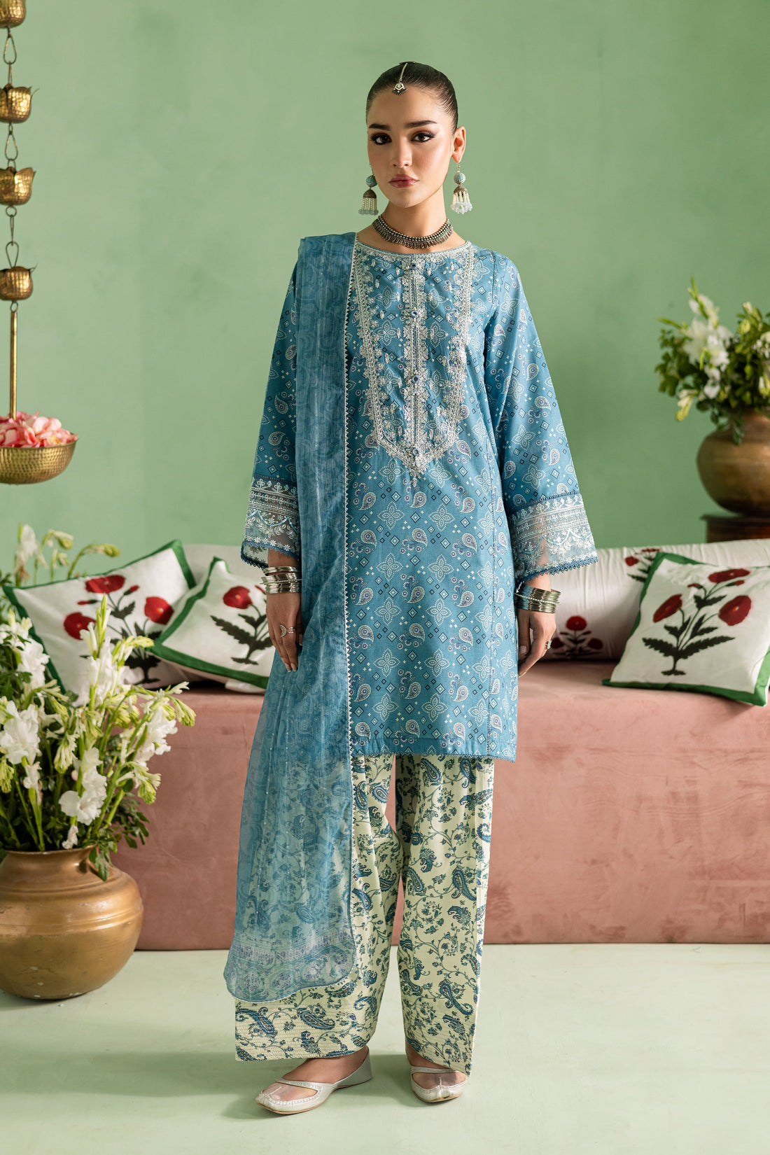 Batik | Chargbagh | Pluto - by - Libasekhas UK - Registered Vendor of : Batik - 100% Original Designer Dresss