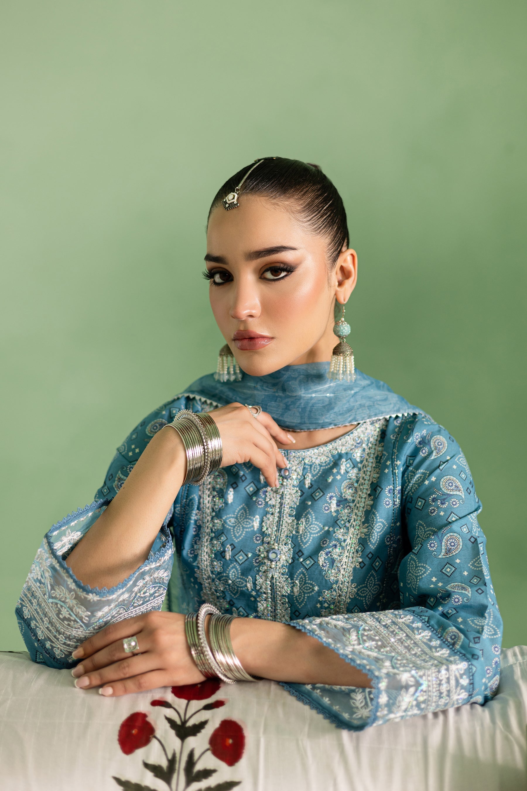 Batik | Chargbagh | Pluto - by - Libasekhas UK - Registered Vendor of : Batik - 100% Original Designer Dresss