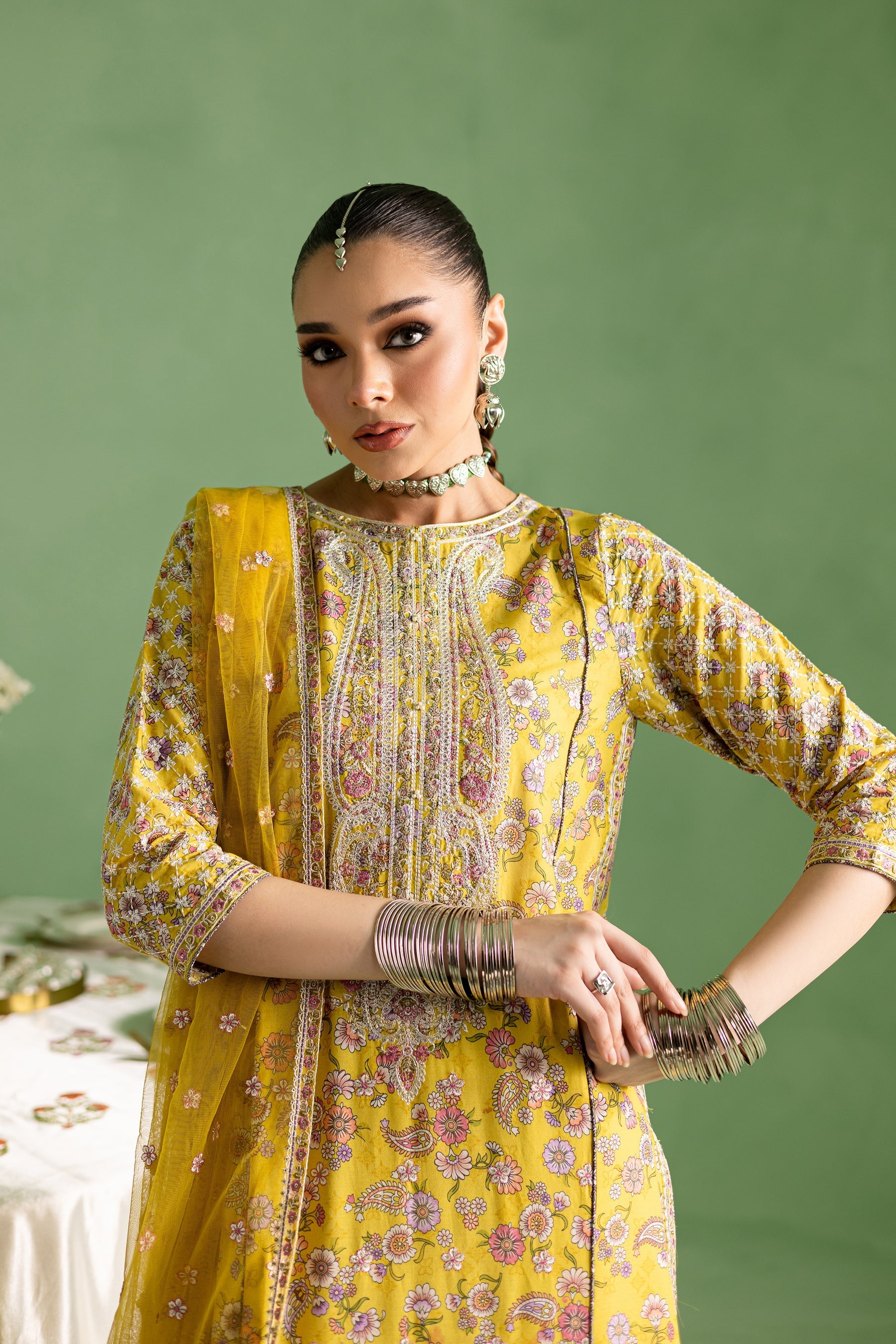 Batik | Chargbagh | Kezra - by - Libasekhas UK - Registered Vendor of : Batik - 100% Original Designer Dresss