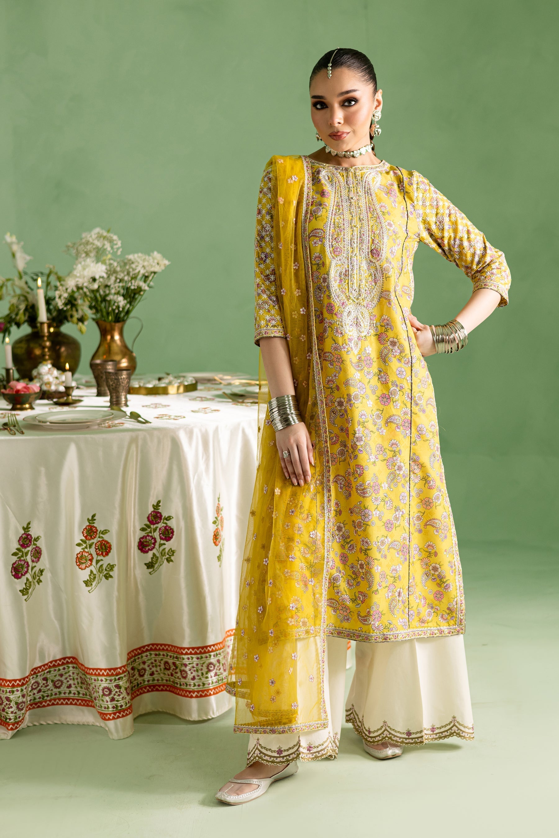 Batik | Chargbagh | Kezra - by - Libasekhas UK - Registered Vendor of : Batik - 100% Original Designer Dresss