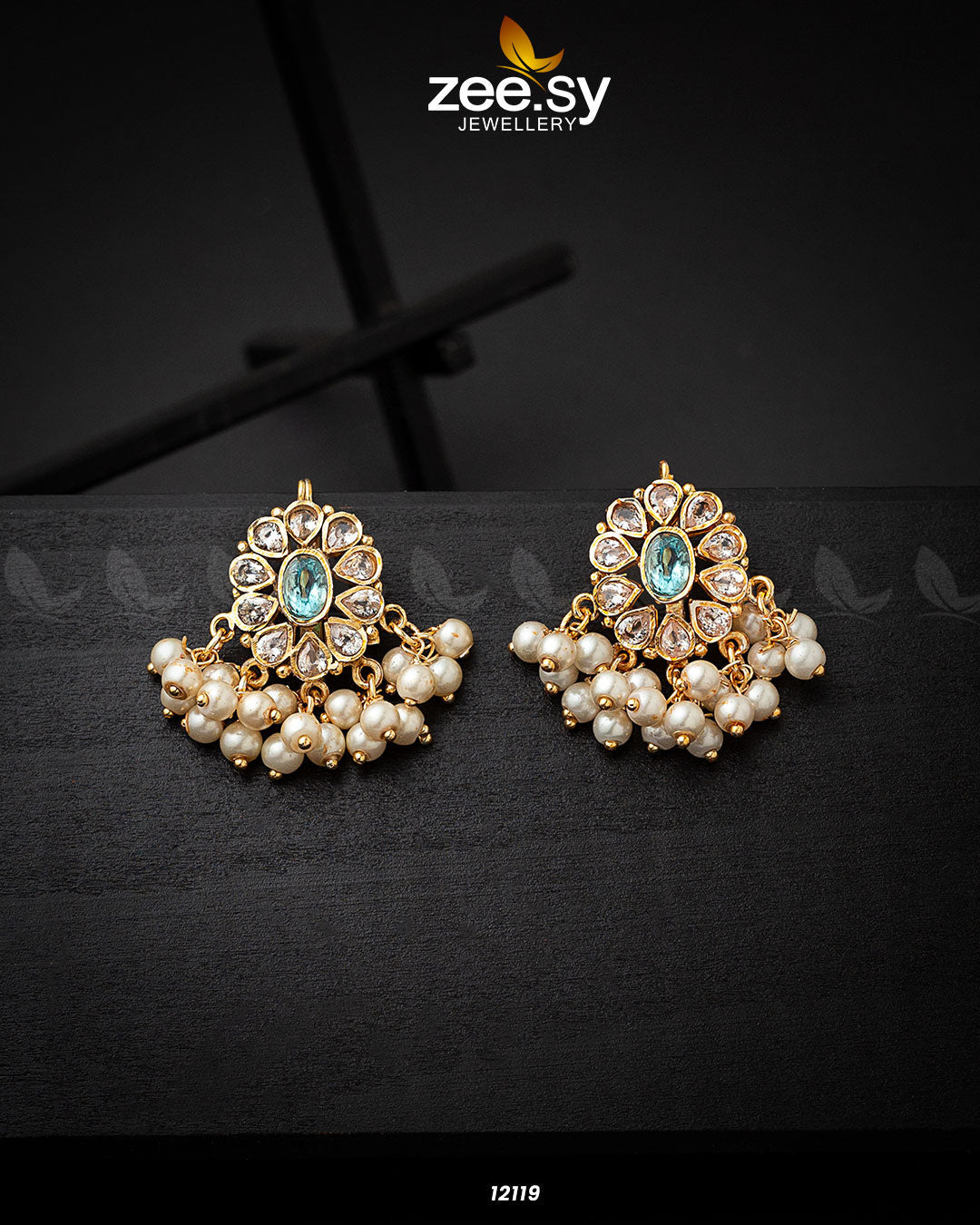 Beads Studs Earrings - by - Libasekhas UK - Registered Vendor of : Zeesy - 100% Original Designer Dresss